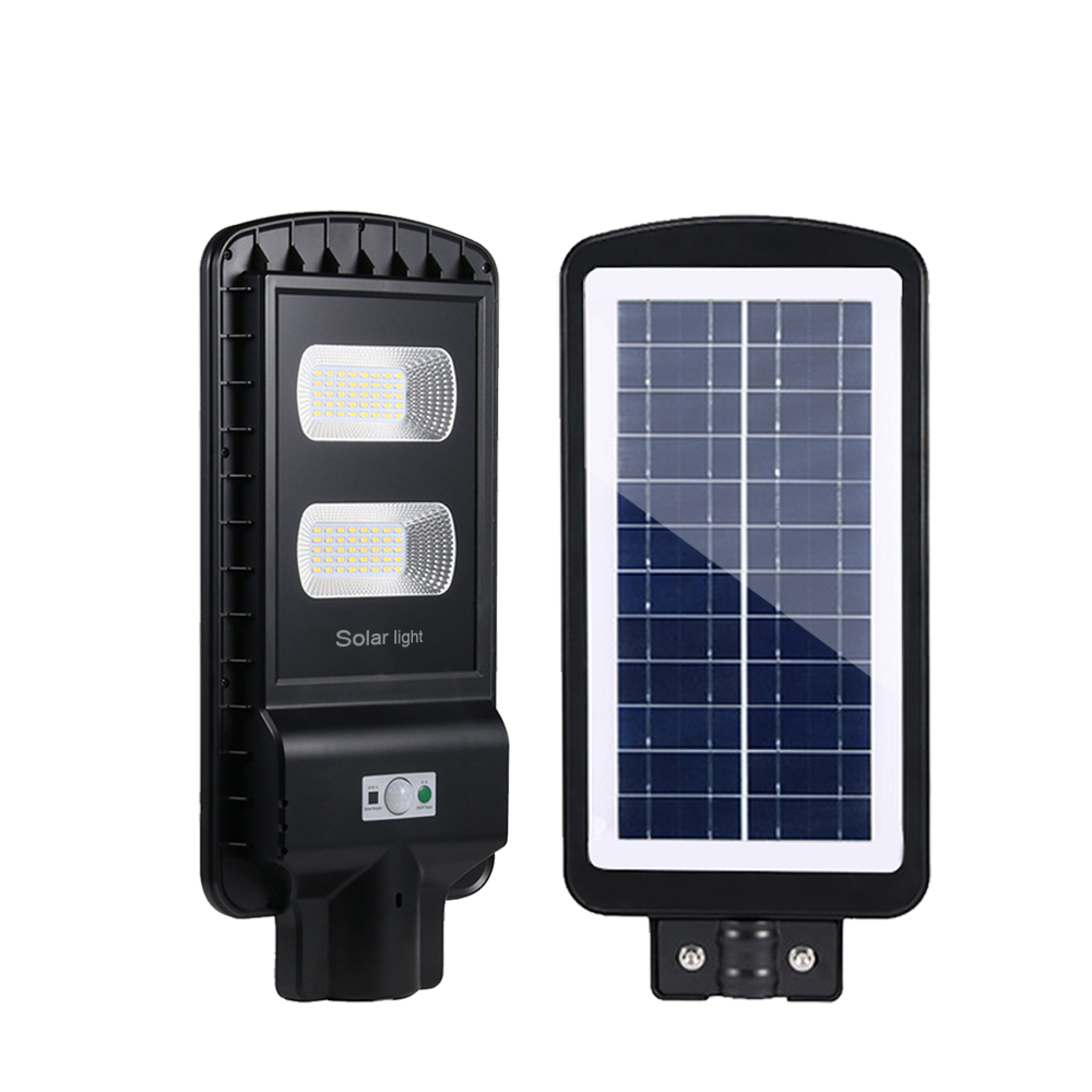 Bezdoteku LEDSolar verejne osvetlenie pouličná lampa 40W, so senzorom, bezdrôtové, iPRO, studená farba