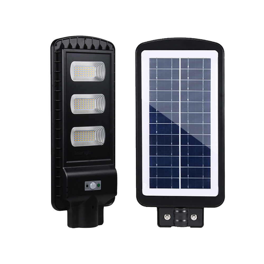 Bezdoteku LEDSolar verejne osvetlenie pouličná lampa 60W, so senzorom, bezdrôtové, iPRO, studená farba