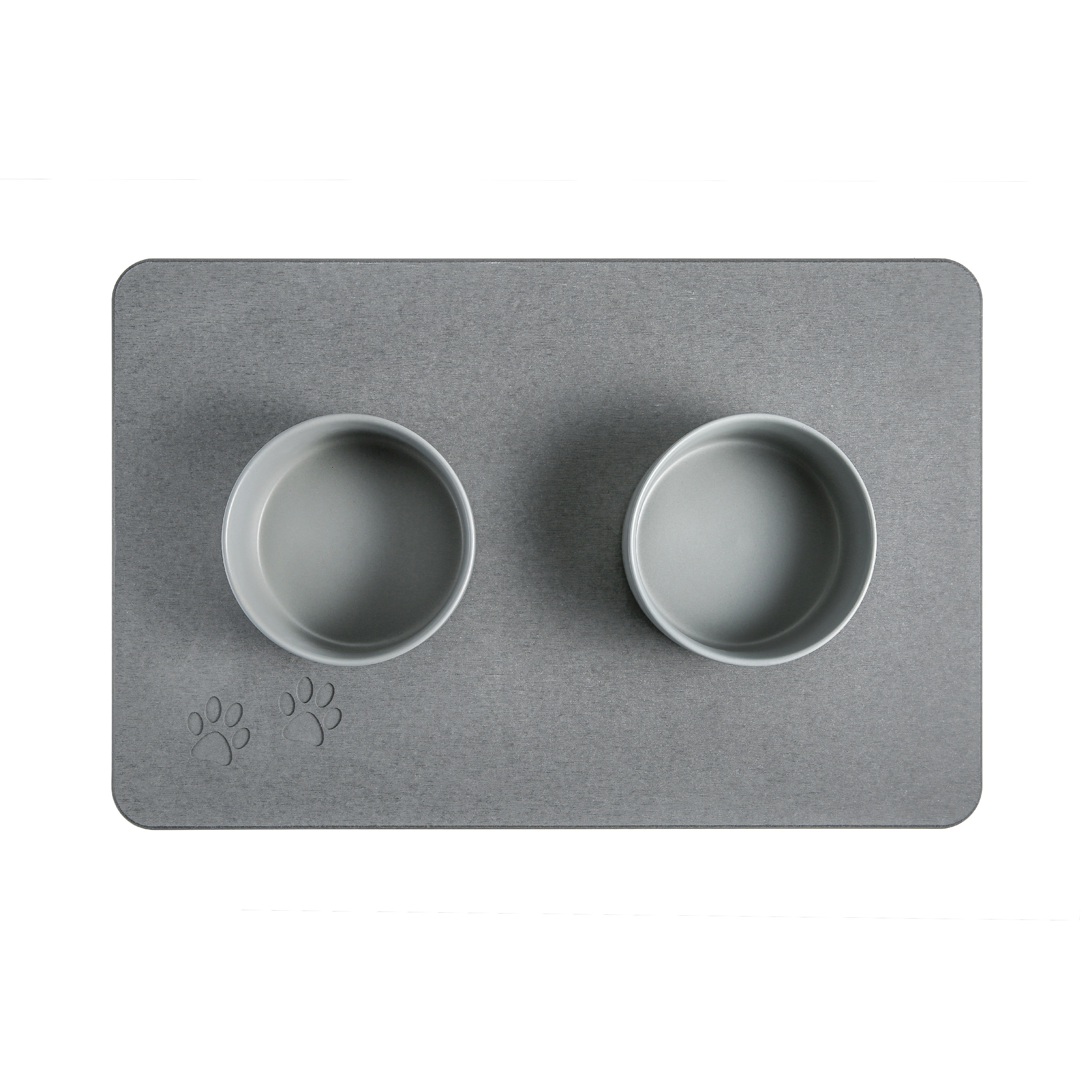 Bezdoteku Absorpčná podložka PET 60x39 cm a 2 keramické misky DOGS 15,5x7 cm