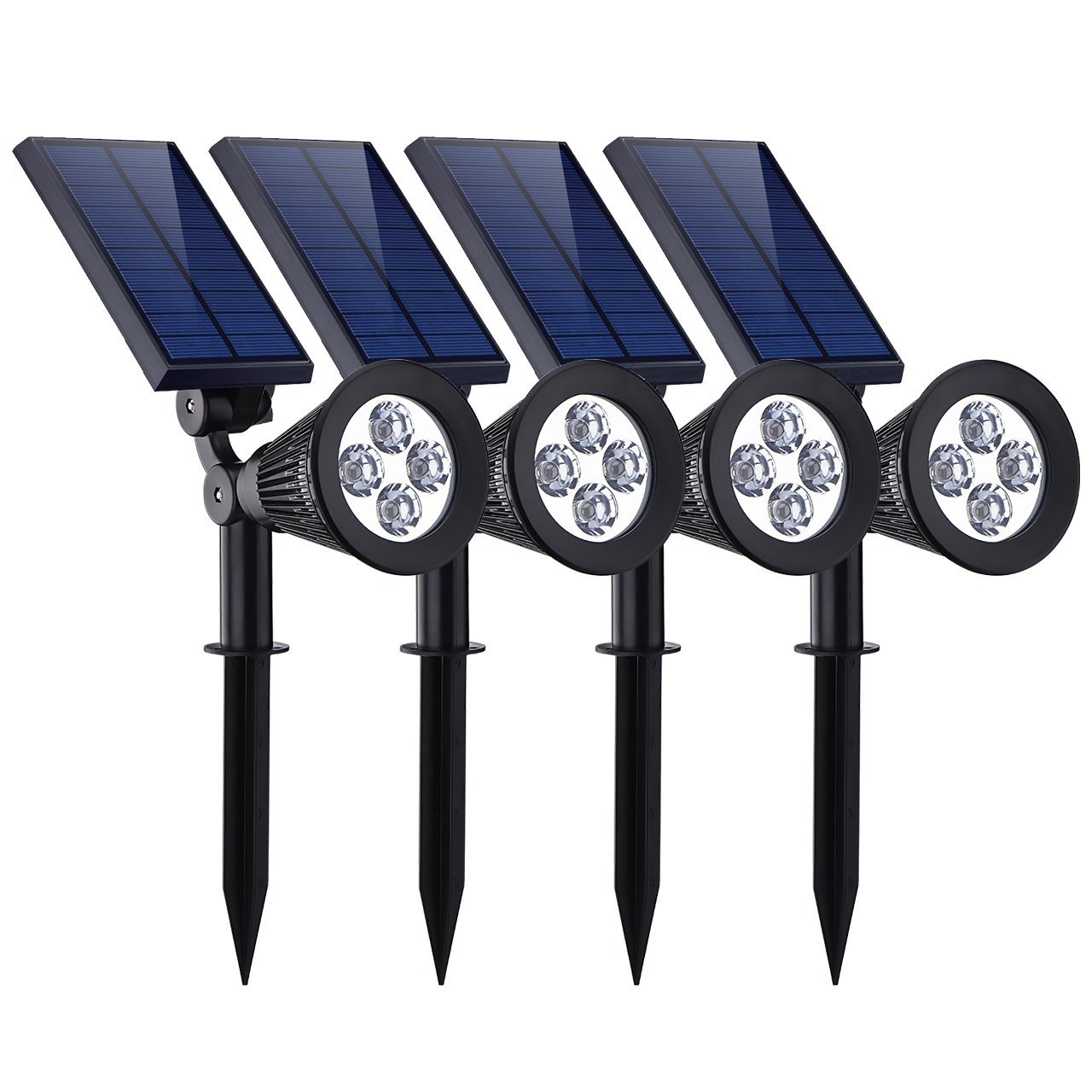 Bezdoteku LEDSolar 4 solárne vonkajšie svetlo svietidlo do zeme 4 ks, 4 LED, bezdrôtové, iPRO, 1W, studená farba