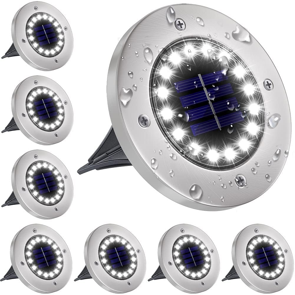 Bezdoteku LEDsolar 16Z vonkajšie svetlo k zapichnutie do zeme 8 ks, 16 LED, bezdrôtové, IPRO, 1W, studená farba