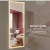Zrkadlo do šatne s LED osvetlením 145x45 cm LZ1