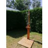 6113 2 bezdoteku drevena zahradni sprcha cdr s rucni sprchou