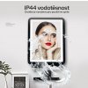 Sprchové LED zrkadlo na holenie s držiakom nehmliace