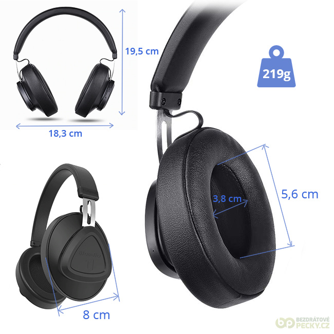 Bluedio TM lehká bezdrátová Bluetooth sluchátka přes hlavu -  BezdratovePecky.cz
