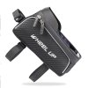 kraptick bicycle front frame bag stylish rainproof mobile phone holder with large capacity black 1000x1000