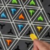Triangle Chess 6688 logická desková hra pro 2 až 4 hráče strategická stolní hra s gumičkami