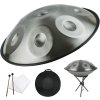 kovovy stribrny handpan hudebni nastroj meiqi patham