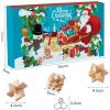 adventný kalendár drevené hlavolamy Butebuy 51225