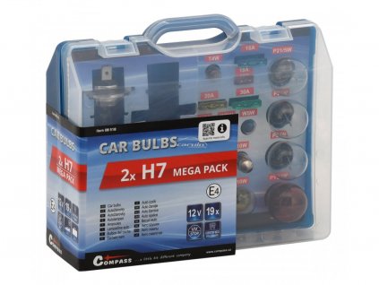 24952 1 autozarovky 12v servisni box mega h7 h7 pojistky compass