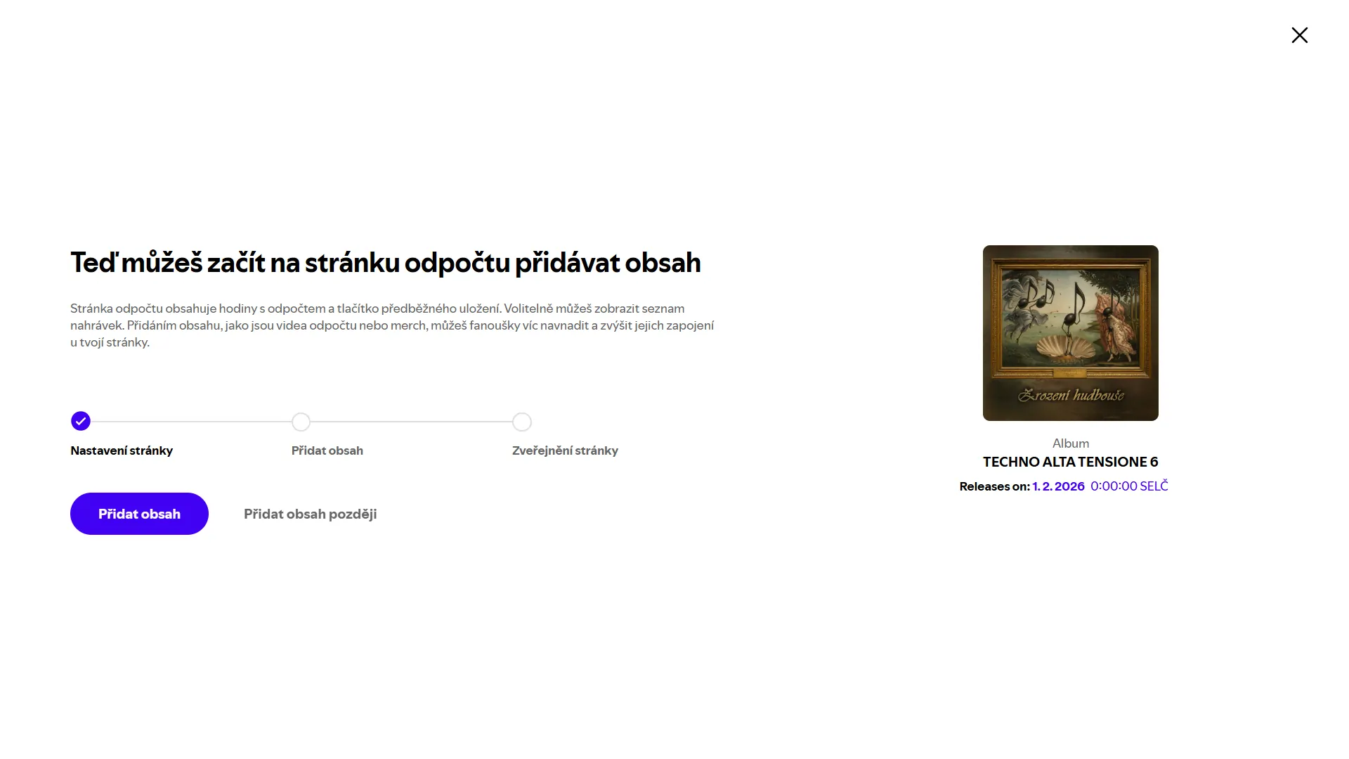 Spotify Countdown Page – náhled 3