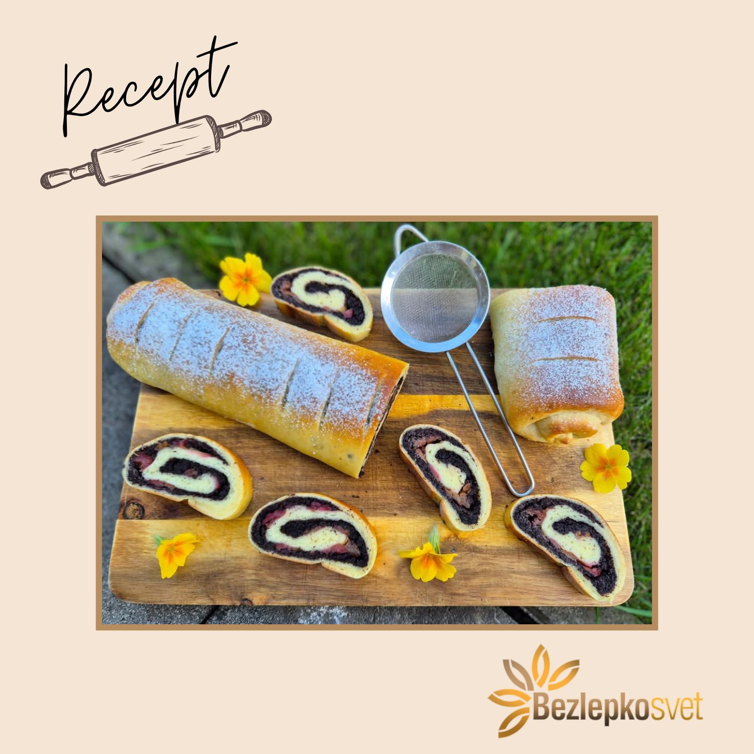 MAKOVÝ ZÁVIN S ČEREŠŇAMI