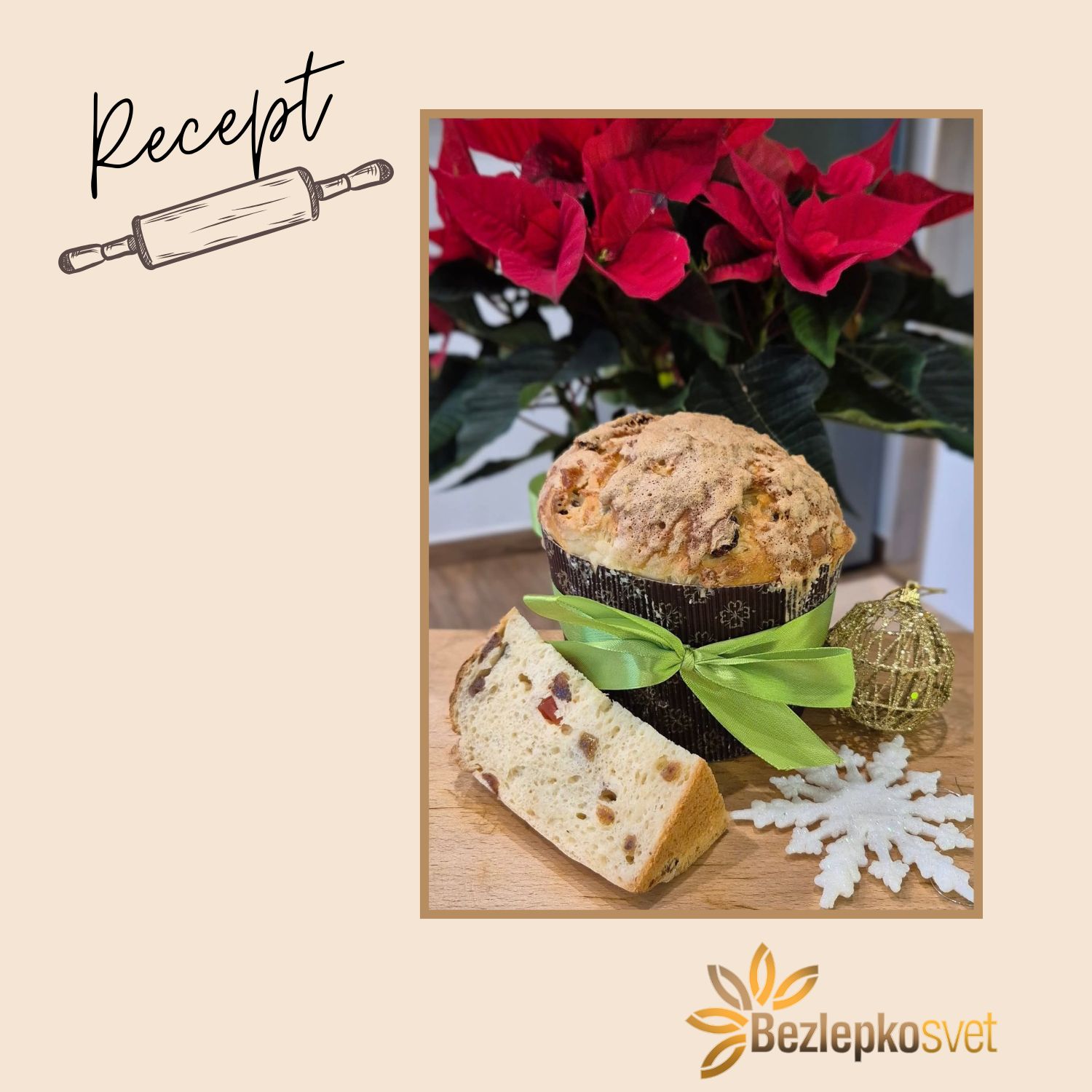 PANETTONE CON GLASSA ALLE MANDORLE