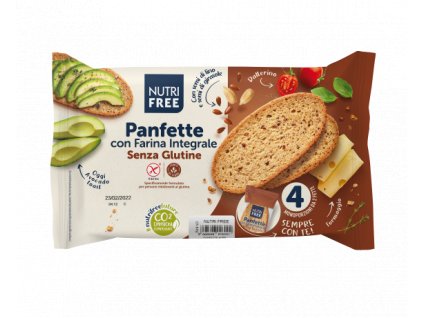 Bezlepkovy domaci krajany chlieb Nutrifree Panfette con farina Integrale