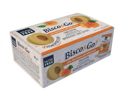 nutrifree bezlepkove Bisco & Go Box linecke kolaciky s marhulovym lekvarom