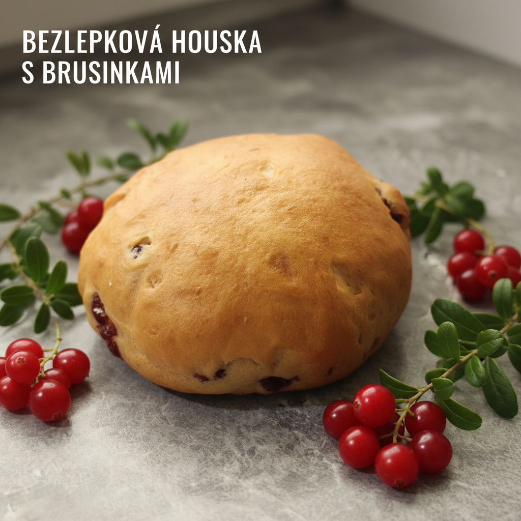 Brusinková houska 80g / bez lepku