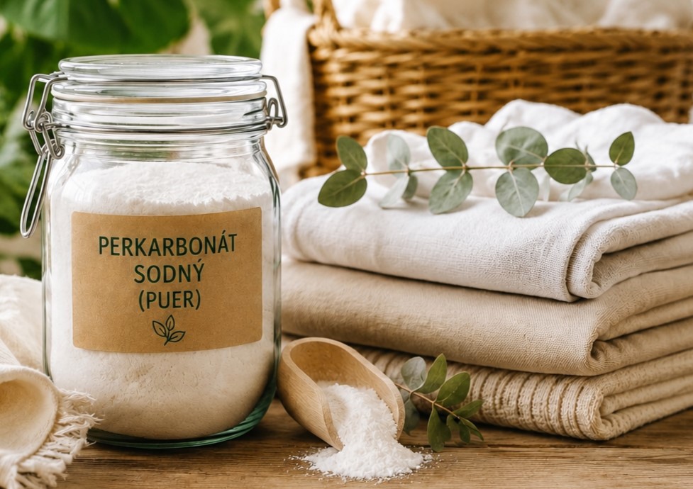 PUER (perkarbonát sodný): ekologické bělení prádla bez chlóru