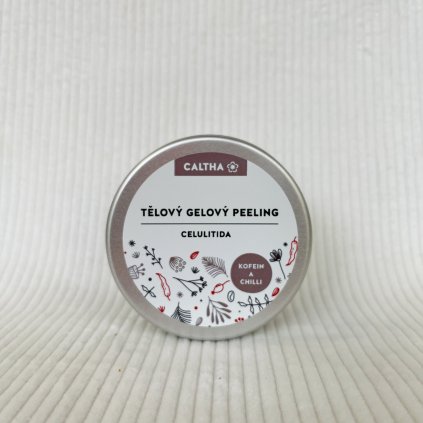 Tělový gelový peeling – kofein a chilli