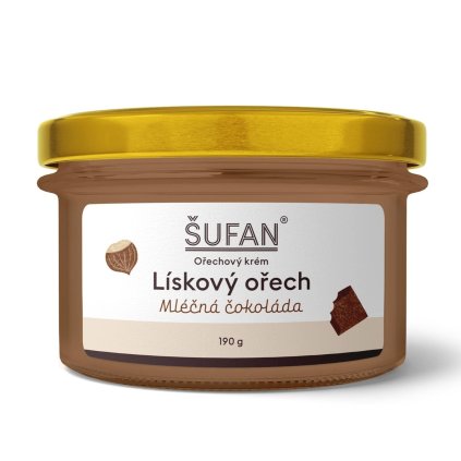 Lískový ořech mléčná čokoláda 190g