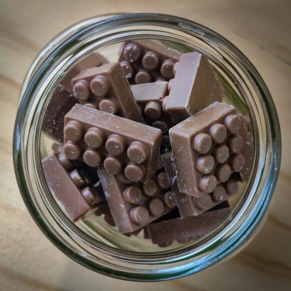 Jankova čokoládová lego kostička
