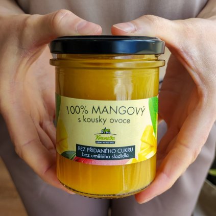 100% mangová marmeláda bez přidaného cukru