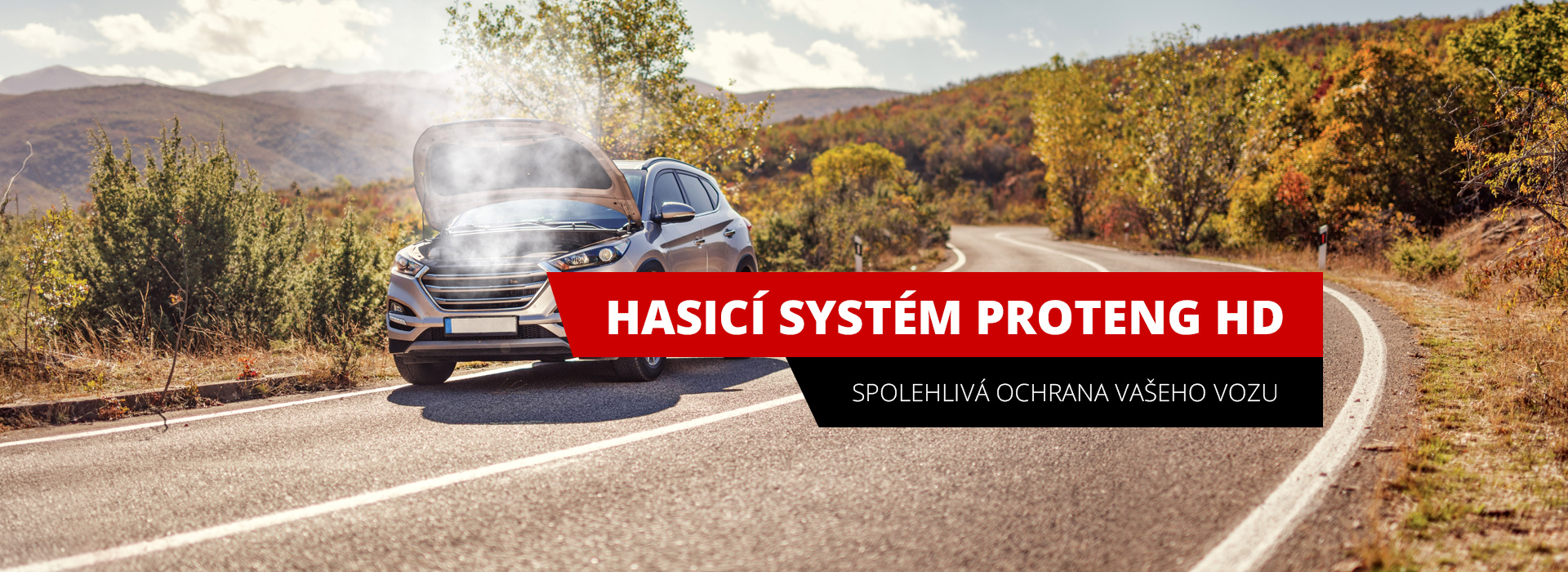 Uhašené auto systémem proteng