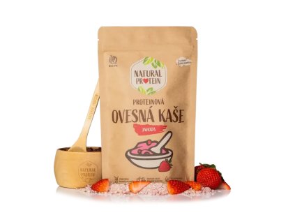 kaše ovesná NaturalProtein proteinová jahoda 360g