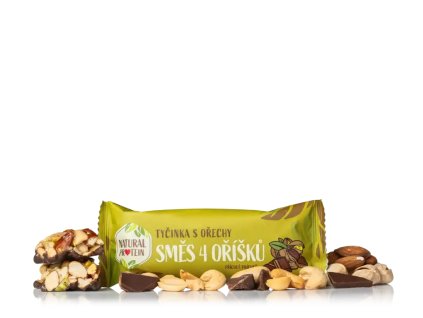 tyčinka NaturalProtein ořechová 40g směs 4 ořechů