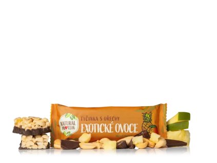 tyčinka NaturalProtein ořechová 40g exotické ovoce