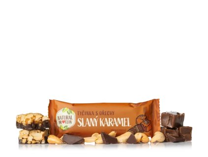 tyčinka NaturalProtein ořechová 40g slaný karamel