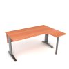 Kancelářský rohový stůl 180x75x60 pravý kovová konstrukce s krycí deskou
