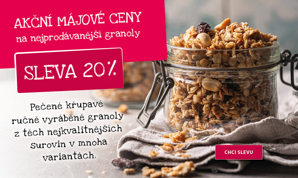 Sleva 20% na pečenou granolu