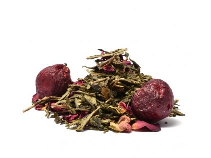 Wild Cherry zelený čaj (Hmotnost 100 g)