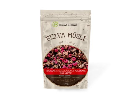 spekane s cokoladou a malinami bez lepku