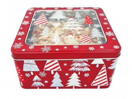Vánoční krabička se směsí ořechů z pece