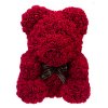 Medvídek z růží 40cm bordovy