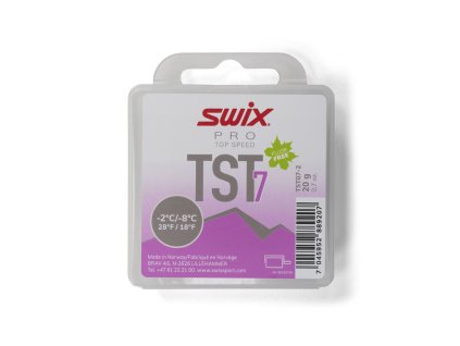 Skluzný vosk Swix TS7 Turbo Violet, -2°C/-7°C, 20g