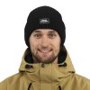 Horsefeathers Gaine black beanie pánská zimní čepice