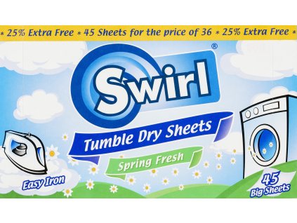 Ubrousky do sušičky Swirl Spring Fresh 45 ks