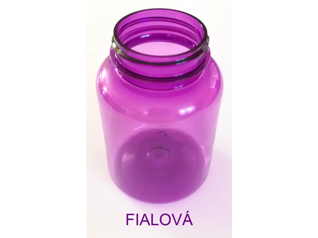 200 ml dóza PET Color závit GL44 barva dózy: fialová