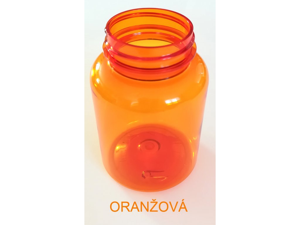 200 ml dóza PET Color závit GL44 barva dózy: oranžová