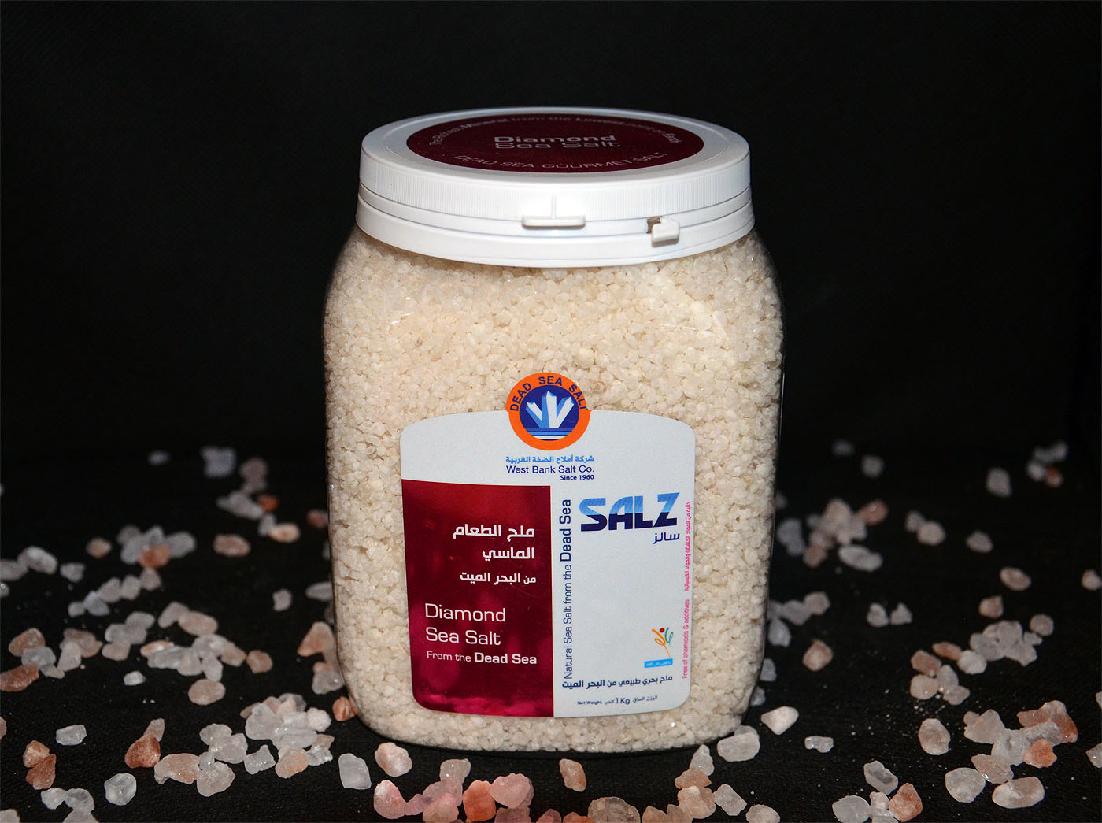Přírodní jedlá hrubá sůl z Mrtvého moře Gourmet - 1 kg - hrubší