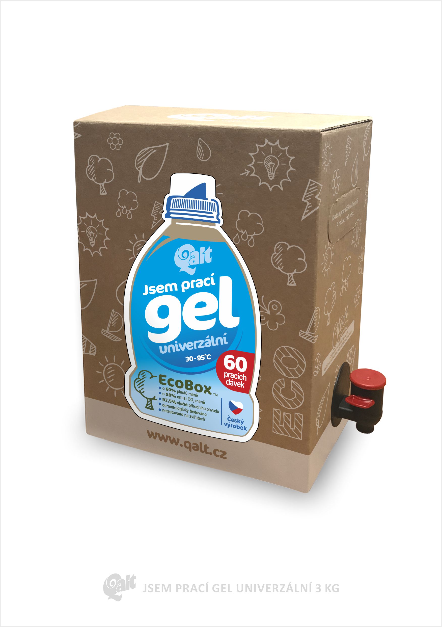 Jsem prací gel univerzal - 3 l