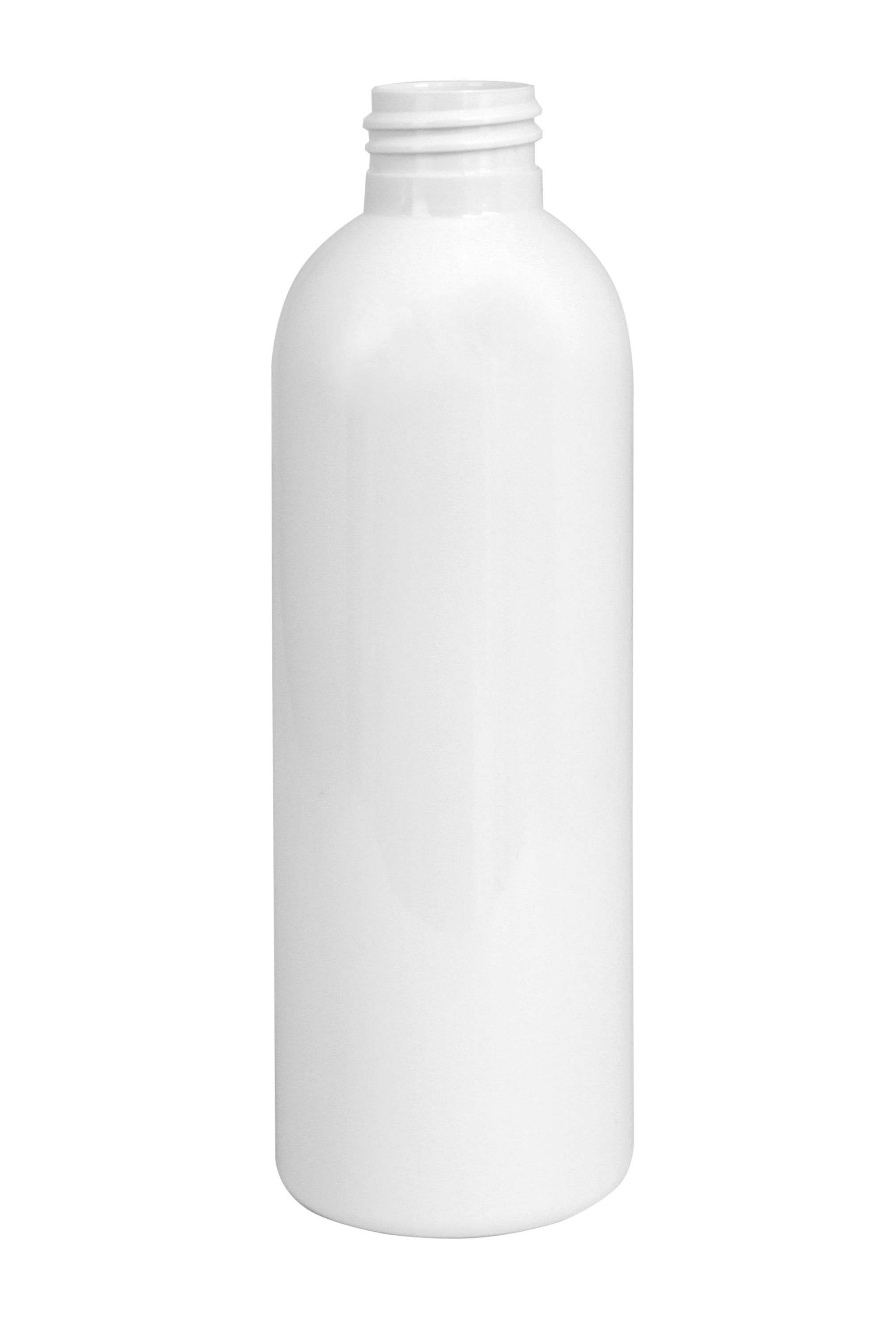 Lahvička PET 200 ml bílá závit 24 mm bez uzávěru
