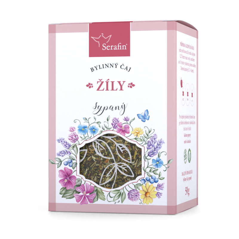 Bylinný čaj ŽÍLY - sypaný nebo porcovaný způsob balení: sypaný 50g