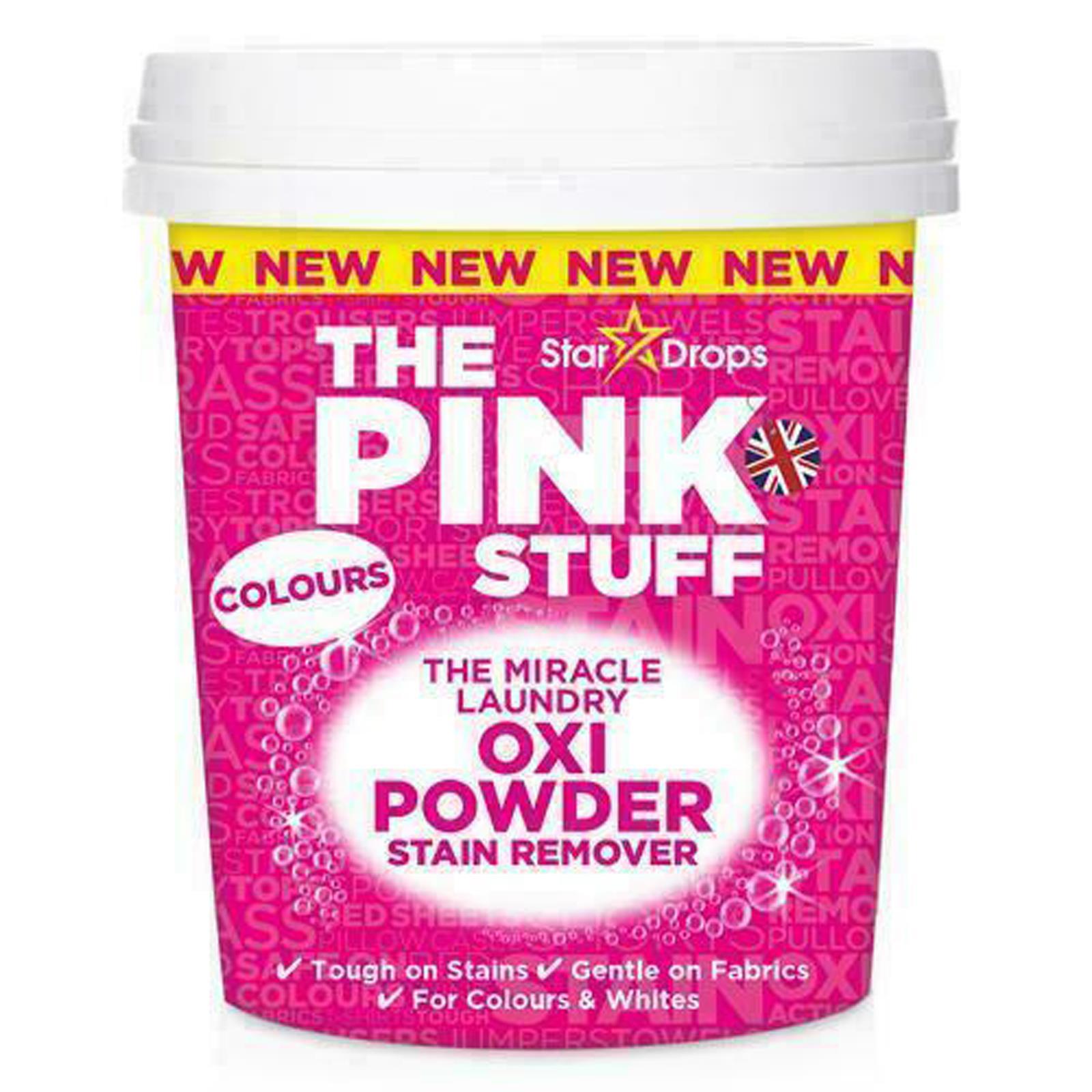 The Pink stuff OXI POWDER COLOURS - Zázračný prášek na skvrny na barevném prádle 1000 g