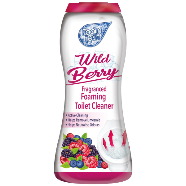 Foam Fresh Wild Berry - Pěnivý čistící prášek do toalety 370g