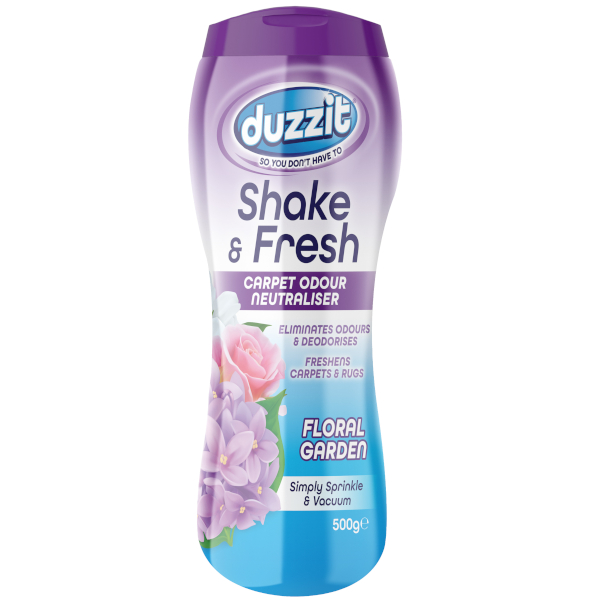 Duzzit Shake&Fresh Vonný prášek na koberce Floral Garden - 500g