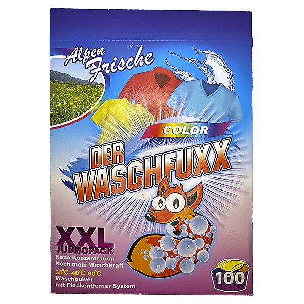 Der Waschfuxx Color prací prášek na barevné prádlo - 6,5 kg - 100 PD