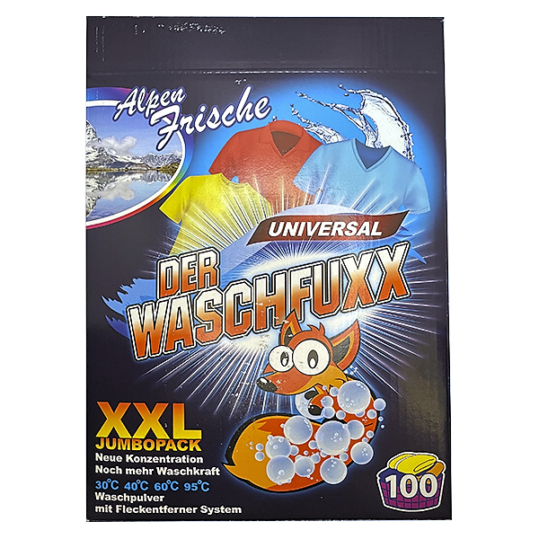 Der Waschfuxx Universal prací prášek - 6,5 kg - 100 PD